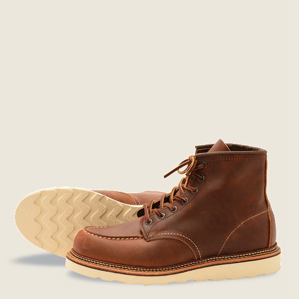 Bottes Red Wing Heritage - Classic Moc - 6-Inchr Rough & Tough Cuir - Marron - Homme 864FYAMWG